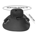 thumbnail image 2 of Kugisaki Summer Bucket Hat Sun Hat with Fans Solar Power & USB Charging Fishing Essentials for Women Men Camping Hiking Beach Gardening, 2 of 7
