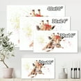 thumbnail image 4 of Designart ' Portrait of A Giraffe With Red Flowers II ' Farmhouse Canvas Wall Art Print, 4 of 4
