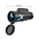 thumbnail image 3 of Telescopio monocular de alta potencia 12X50 para exteriores, fotografía con teléfono móvil, observación de aves, negro con abrazadera universal y trípode, 3 of 8