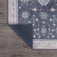 thumbnail image 4 of World Rug Gallery Transitional Bordered Machine Washable 7'7"x9'6" Dark Gray Area Rug, 4 of 8