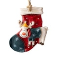 thumbnail image 2 of Teissuly Home Christmas Tree Ornaments, Xmas Hanging Decorations Holiday Party Santa, Snowman Teissuly WER202311013599, 2 of 3