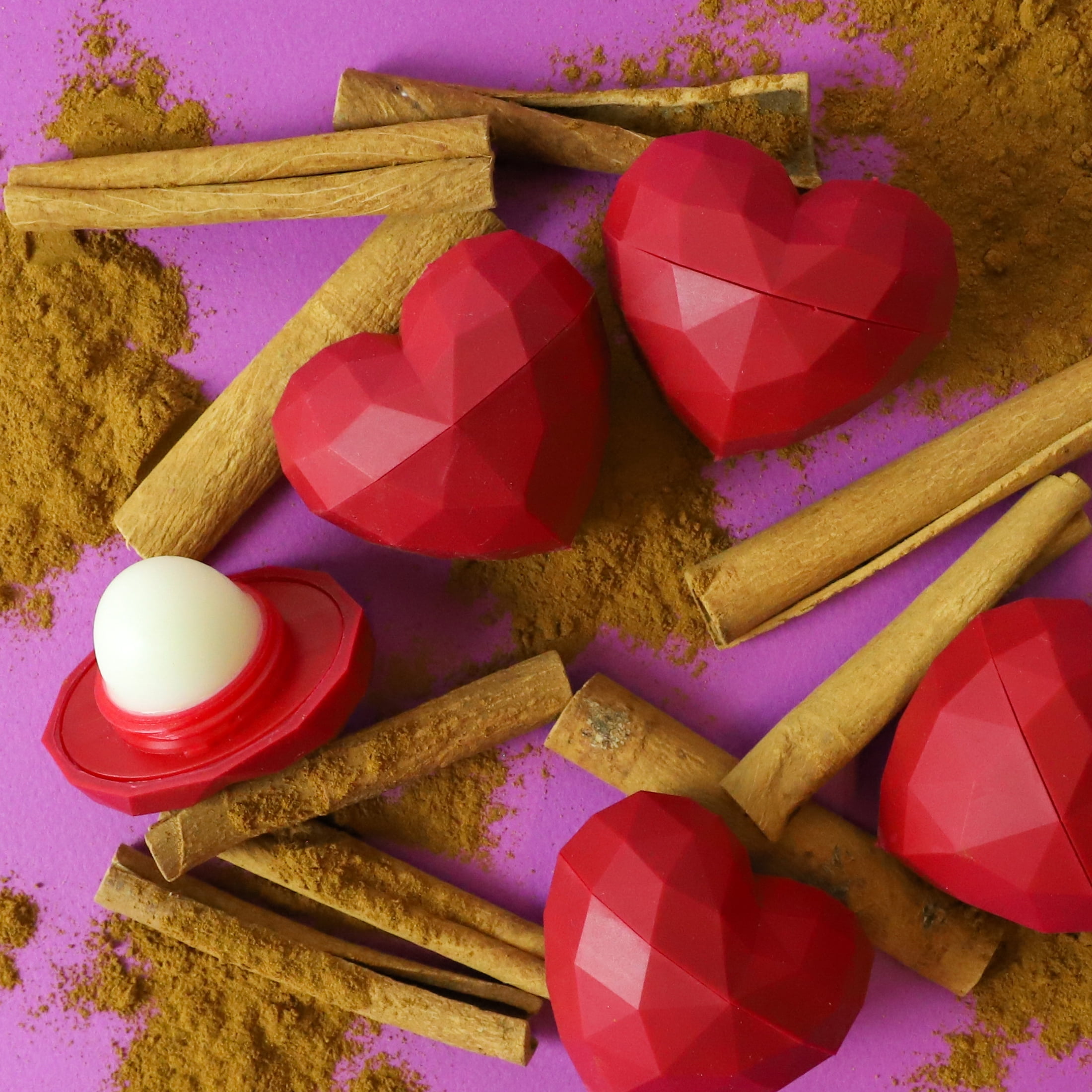 Rebel's Refinery Natural Cinnamon Flavored Heart Lip Balm
