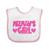 Inktastic Meemaw's Girl Girls Baby Bib