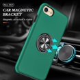 thumbnail image 5 of Case for iPhone 7 Plus iPhone 8 Plus,Dual Layer Hard Military Case with 360 Degree Ring Stand Silicone Bumper Shockproof Protective Case (Camera Protection) Magnetic Car Holder Cover-Green, 5 of 14