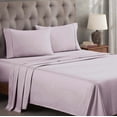 thumbnail image 2 of Superior Egyptian Cotton 300 Thread Count Deep Pocket Sheet Set, Twin XL, Lilac, 2 of 5