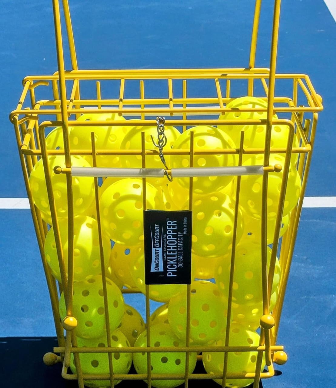 PickleHopper - Holds 30 Pickleballs - Small Portable Pickleball Collector for Easy Pickup and Storage