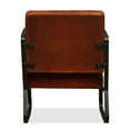 thumbnail image 3 of vidaXL Lounge Chair Brown Genuine Leather, 3 of 5