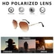 thumbnail image 4 of Gafas de sol recortadas con gradiente sin marco, gafas de sol redondas retras, hechas de metal, 4 of 5