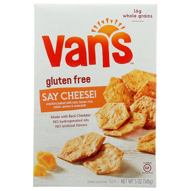 Van'S Natural Foods Gluten Free Crackers Say Cheese, 5 Oz