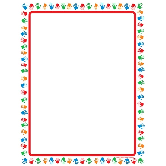 SHAPES ETC.   Designer Paper - Hands (50 Sheet Package)