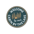 thumbnail image 2 of Lake Cabin Welcome Novelty Decor, Metal Wall Sign - 12" Circle, 2 of 4