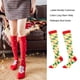 thumbnail image 5 of Jumpingount 1 par de calcetines de nailon con temática navideña para hombres y mujeres, calcetín cálido transpirable de tubo largo para banquetes, medias Medias dulces de navidad Jumpingount AP012906-01, 5 of 6
