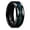 Blue Green, variant on King Will GALAXY Mens 8mm Black Tungsten Carbide Wedding Ring with Blue Foils Inlay Beveled Edge Foils Tungsten Wedding Band Comfort Fit Size 10