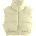 thumbnail image 1 of Shiyifa Veste Courte à Col Montant avec Fermeture Éclair pour Femmes, 1 of 7