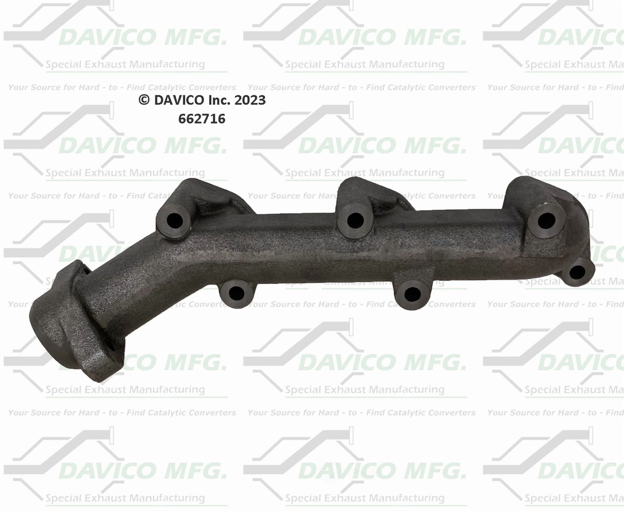 Davico Mfg 662716 Stand alone Exact-Fit exhaust manifold