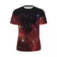 thumbnail image 5 of Night Sky Print T-Shirt Men Fashion Orion Nebula Streetwear Gym T Shirts Breathable Summer, 5 of 5