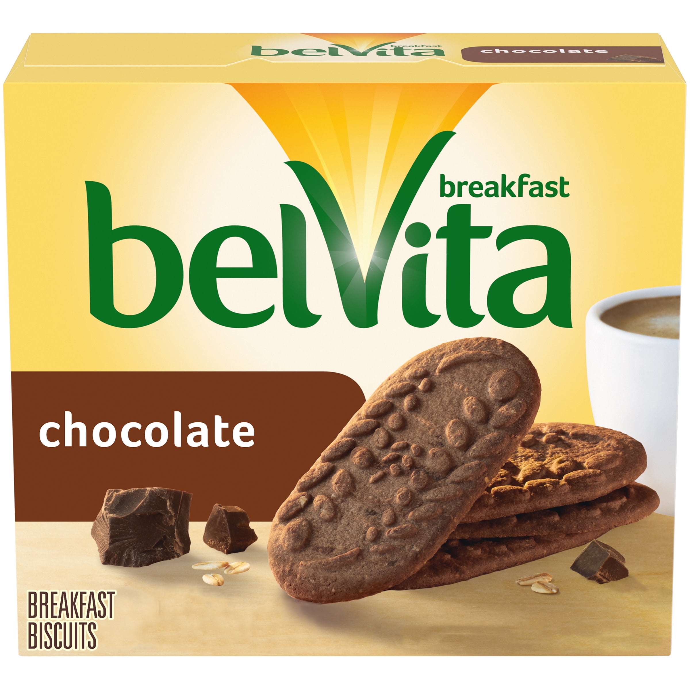 belVita Chocolate Breakfast Biscuits, 5 Packs (4 Biscuits Per Pack