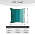 thumbnail image 4 of Xecao Teal Color Print Soft Velvet Decorative Throw Pillow Covers, Square Cushion Cases for Bed, Sofa, Living Room, Car, and Indoor Outdoor Use-20"x20", 4 of 8