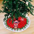 thumbnail image 4 of 78 cm árboles de Navidad falda redonda Base piso alfombra cubierta adorno de Navidad decoración (alce) BR  Rojo Verde, 4 of 5