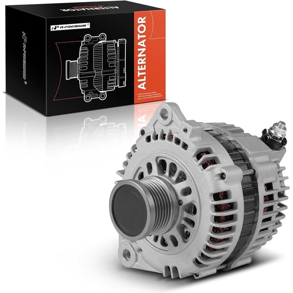 A-Premium Alternator Compatible with Nissan Rogue 2008-2012, X-Trail 2005-2006, 2.5L, 12V 110A 6-Groove Clutch Pulley Clockwise, Replace# 23100AU400, 23100AU40D, LR1110-713, 23100-AU400, 23100-AU420