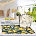 thumbnail image 5 of Vivid Lemon Dish Drying Mat for Kitchen Counter, Ultra Absorbent Reversible Microfiber Dishes Drying Rack Pad Heat-resistant Mats 16x18in, 5 of 7