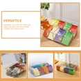 thumbnail image 2 of KAKOWELY Desktop Tea Bag Organizer Divided Clear Tea Box Household Coffee Storage Box,11.1"X6.73"X3.7", 2 of 5