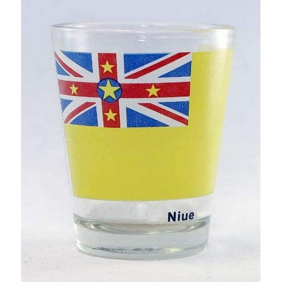 Niue Flag Shot Glass