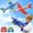 Catapult aircraft, variant on Foam Glider Planes Airplanes Hand Throwing toy 36CM 48cm Flight Mode Inertia Planes Model Aircraft for Kids Outdoor Sport