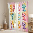 thumbnail image 3 of Manfei Cute Dragon Black Out Curtains for Teens Kids Children,Kawaii Animal Curtains Pack of 2 (42x63 Each),Abstract Gradient Bedroom Curtains,Breathable Home Decor, 3 of 6