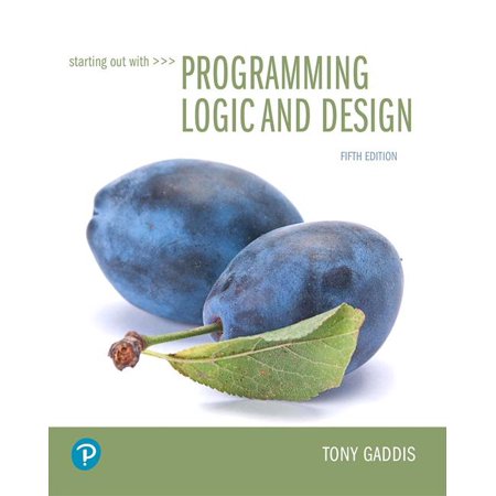 UPC: 9780134801155 | Starting Out with Programming Logic and Design (Paperback)