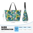 thumbnail image 4 of Balery Tropical Floral Beach Travel Bag - Water-Resistant, Large Capacity Lightweight Tote with 7 Pockets for Women and Men - Perfect for Beach, Pool, Gym, and Travel, 4 of 7