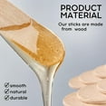 thumbnail image 5 of [300 Count] 3.6 Inch Wooden Multi-Purpose Popsicle Sticks, Craft, Ice Cream, Wax, Waxing, Tongue Depressor Wood Sticks, 5 of 5