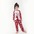 thumbnail image 4 of DPTALR Parent-child Warm Christmas Set Printed Home Wear Pajamas Two-piece Kid Set, 4 of 8