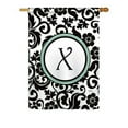 thumbnail image 2 of Breeze Decor 80075 Damask W Monogram 2-Sided Impression Garden Flag - 13 x 18.5 in., 2 of 7