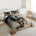 thumbnail image 6 of jejeloiu Farm Animal Cow Twin Comforter Sets,Oil Painting Artwork Bedding Set Reversible 2-Piece, 6 of 8