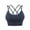 Navy, variant on AEXTO 3 Pack Women's Cross Back Sports Bra Padded Strappy Medium Support Yoga Bra for Workout Fitness gym sport bra