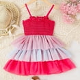 thumbnail image 4 of WOLLED Kids Baby Girls Princess Dresses Summer Halter Party Dress for 4-7 Years Toddler Tutu Sundress Dress, 4 of 9