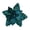 Deep Teal Color*2, variant on Cozeii 2 Pcs Christmas Ornaments, Artificial Velvet Glitter Poinsettia Flowers with Stems for Xmas Tree Wreath Garland Decoration (White)