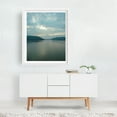 thumbnail image 2 of The Hudson, Peekskill - Peekskill New York Photography Landscape Nature Water Scenic Sunset Minimalist Mountain White Framed Wall Art Print 12 x 16 inches, 2 of 3