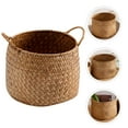 thumbnail image 5 of Caja de almacenamiento tejida de estilo japonés, cesta tejida para artículos diversos, organizador de cosméticos, cesta para flores, 5 of 5