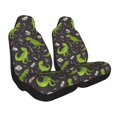 thumbnail image 2 of Sikiie Dinosaur Skeleton Car Seat Covers 2PCs Front Car Seat Covers Universal fit for Most Cars SUVs and Trucks-1, 2 of 9