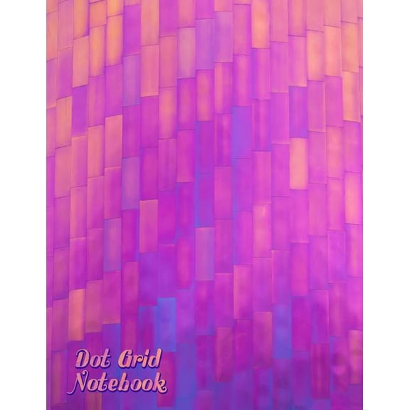 Dot Grid Notebook : 120 pages, dot sketchbook paper, 8.5 x 11, (Purple and Pink Mix) (Paperback)