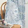 thumbnail image 6 of Exultantex Darkening Blackout Curtain Panels for Boys Girls Medallion Metallic Printed Energy Efficient Drapes,Grommets Top,50x63x2,Blue, 6 of 6