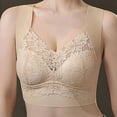 thumbnail image 4 of Mqqzkk Women's Lace Desire Wireless Bra Lacy Coverage Wirefree Bra Fashion Seamless Bralettes Comfy Wide Strap Bra, 4 of 6