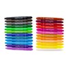 Craft County 24 Pack of Silky Crayons - Washable 3-in-1 Kids Crayons in Assorted Colors