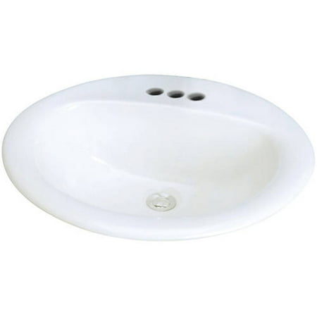 Supreme Vitreous China Lavatory - Transolid Self-Rimming Drop-In 4