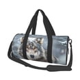 thumbnail image 1 of Easygdp Majestic Snowy Wolf Bolsa de Viaje, Bolsa de Mano, Bolsa de Gimnasio, Bolsa de Equipaje para Viaje, 1 of 6
