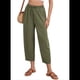 thumbnail image 2 of Pantalones Rectos Holgados e Informales de Algodón y , Color Verde , Talla XXL, 2 of 8