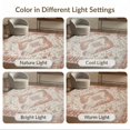 thumbnail image 7 of ODIKA 8'x10' Ultra-Soft Area Rug, Geometric Boho Distressed Farmhouse Motifs Neutral Minimalist None Washable, Bare feet friendly, Silk-Touch for Bedroom, Under Sectional, 7 of 7
