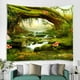 thumbnail image 3 of Tapiz colgante de paisaje natural, manta de poliéster para pared, para sala de estar 230 x 180 cm, 3 of 9
